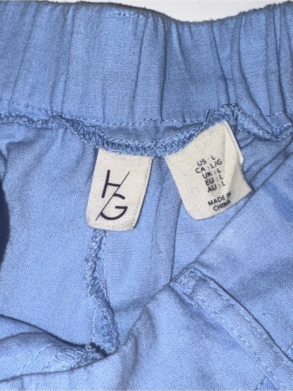 H/G
Blue Cargo Wide Leg pants size large - Picture 6 of 9